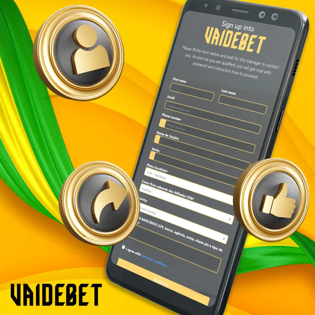 Como começar a participar no programa de afiliados da Vaidebet?