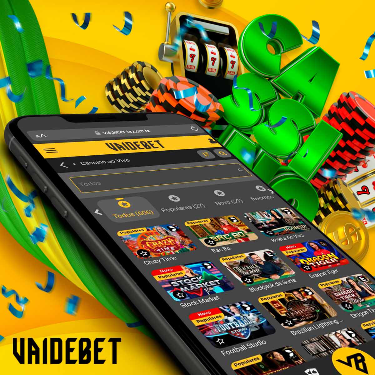 Que jogos ao vivo oferece o Vaidebet Casino?